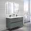 Mueble de baño Kobe suspendido doble seno de Disbain 